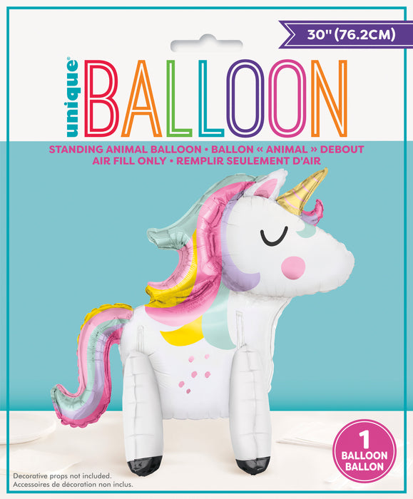 Giant Standing Unicorn Foil Balloon