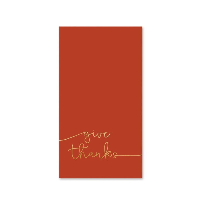 Give Thanks Harvest Thanksgiving Guest Towels