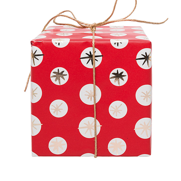 Jolly Red and Gold Wrapping Paper