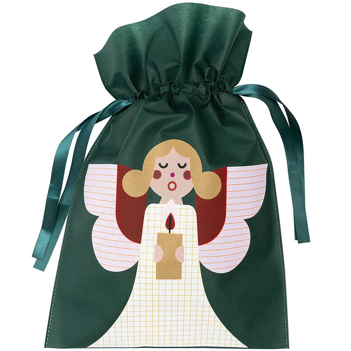 Large Green Angel Gift Bag
