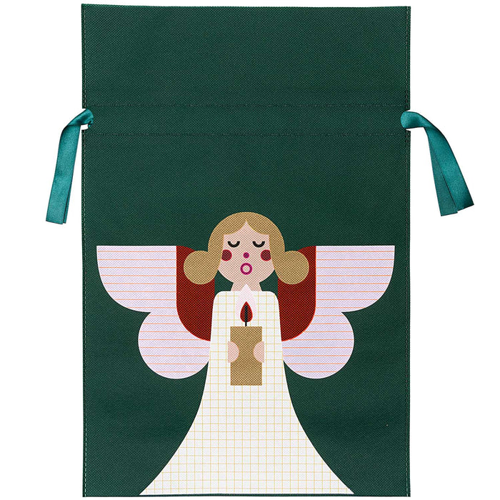 Large Green Angel Gift Bag