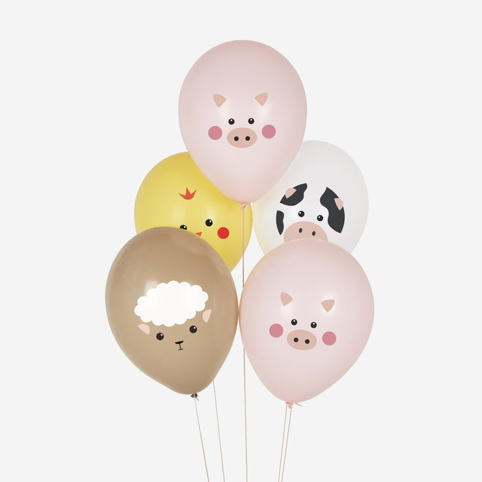 Farm Animal Printed Balloon Bundles