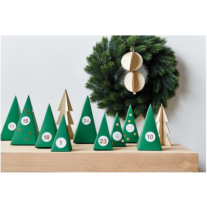 Green Trees Advent Calendar