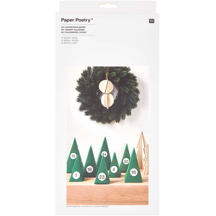Green Trees Advent Calendar