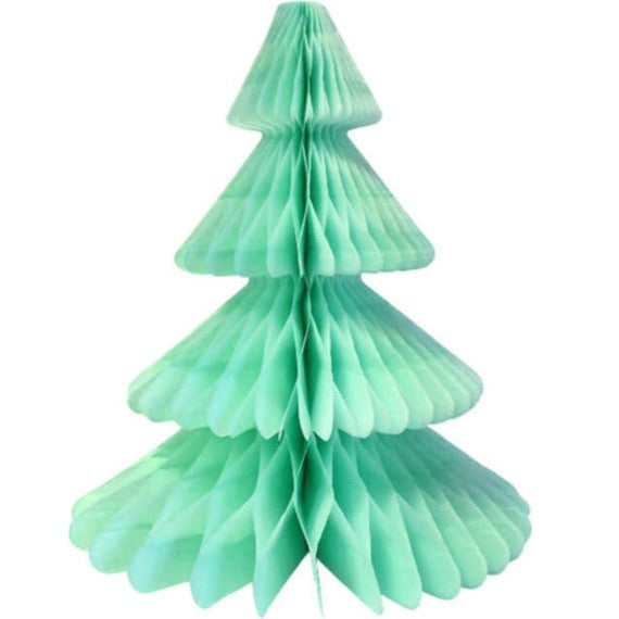 Mint Christmas Tree Tissue Paper Honeycomb