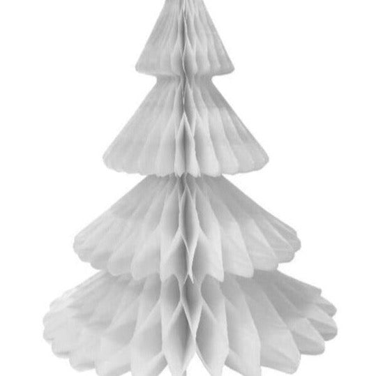 White Christmas Tree Tissue Paper Honeycomb