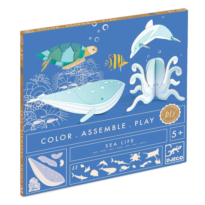 Sea Life DIY Color Assemble Play Craft Kit