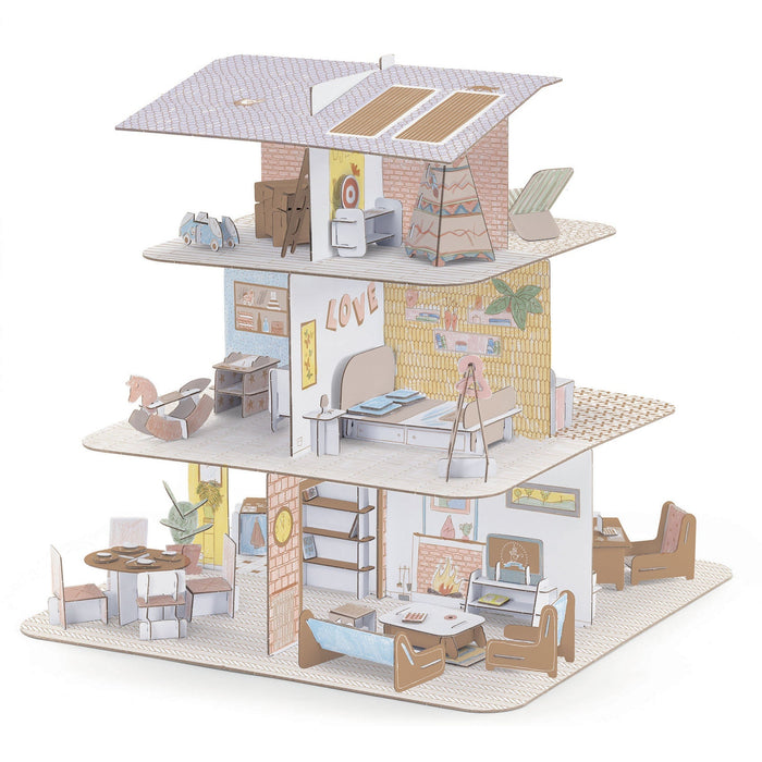 Doll House DIY Color Assemble Play Craft Kit