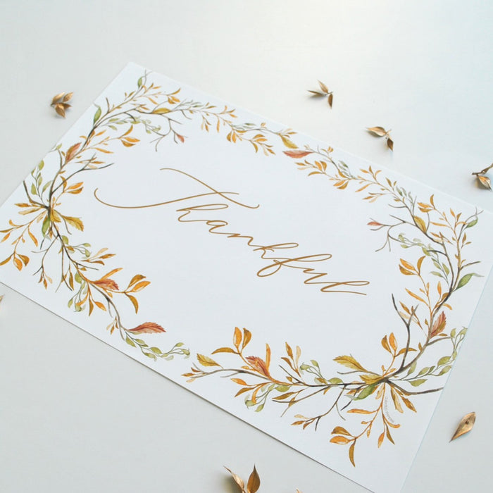 Thankful Paper Placemats