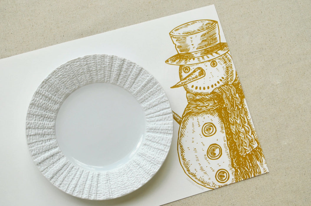 Double-Sided Frosty & Santa Paper Placemats