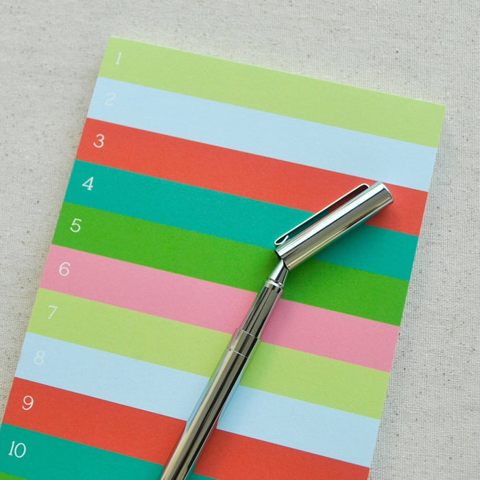 Pastel Striped Notepad