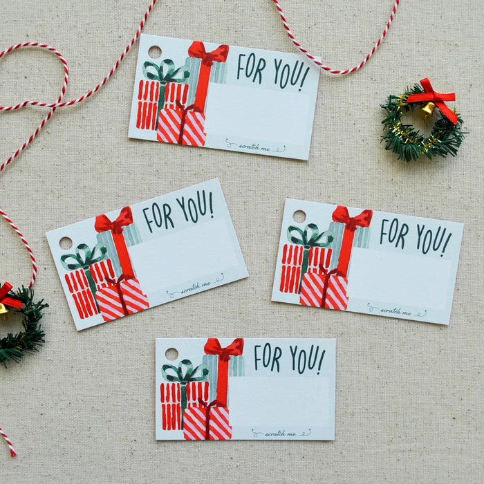 Scratchable Gift Tag