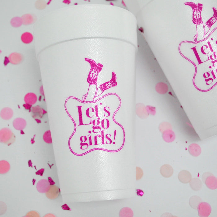 Let's Go Girls Rodeo Country 20oz. Foam Cups | 10 pack