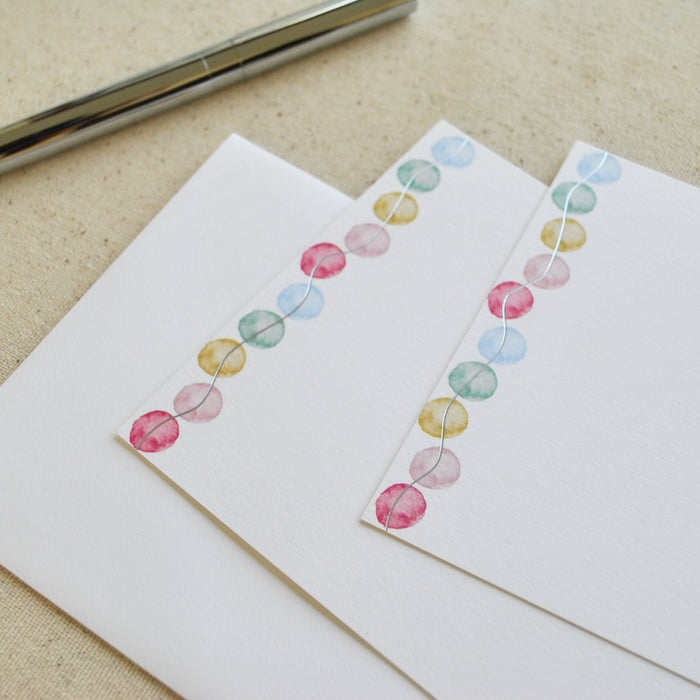 Colorful Dotted Notecards