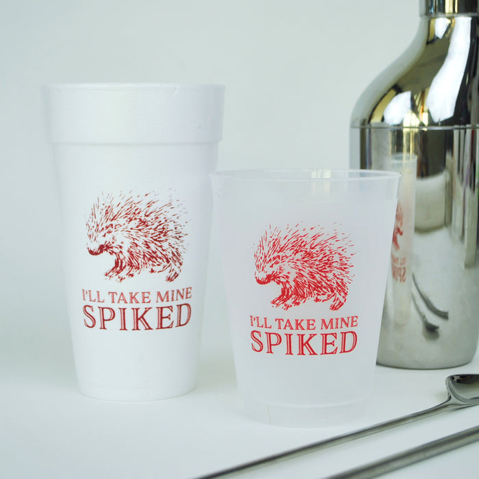 I'll Take Mine Spiked Foam & Reusable Frosted Cups