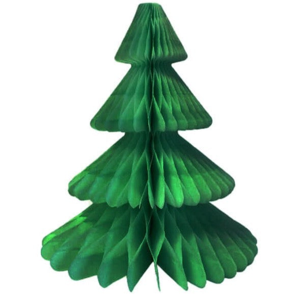 Dark Green Christmas Tree Tissue Paper Honeycomb