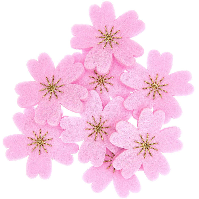 Dark Pink Felt Cherry Blossom Confetti