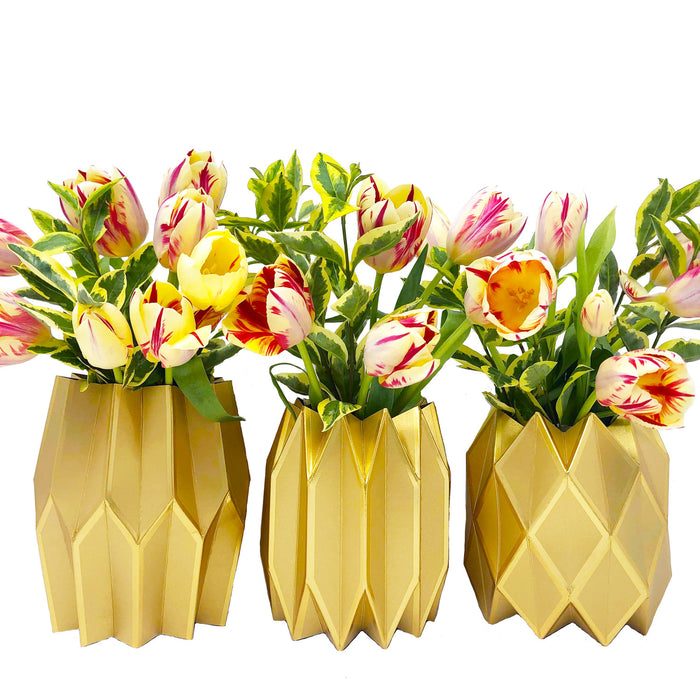 Gold Paper Vase Wrap