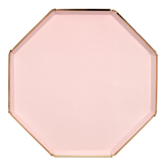 Dusty Pink Dinner Paper Plates