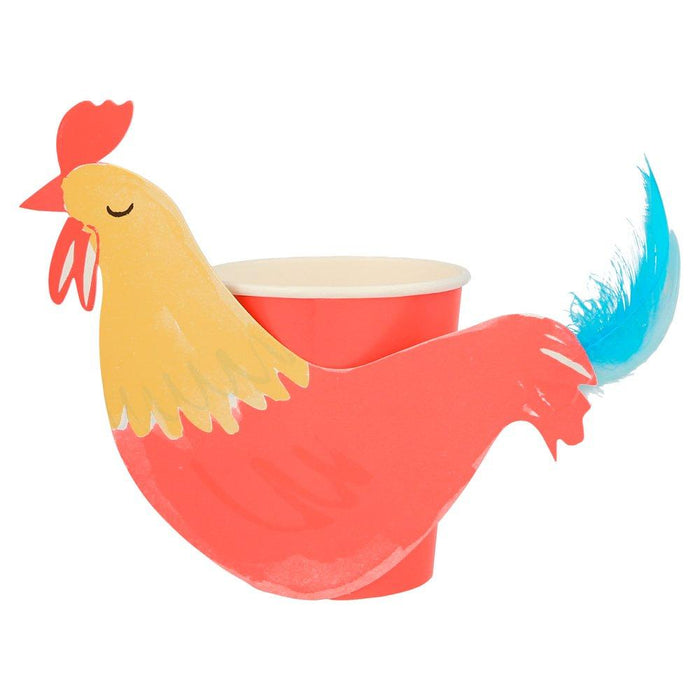 On the Farm Rooster Paper Cups