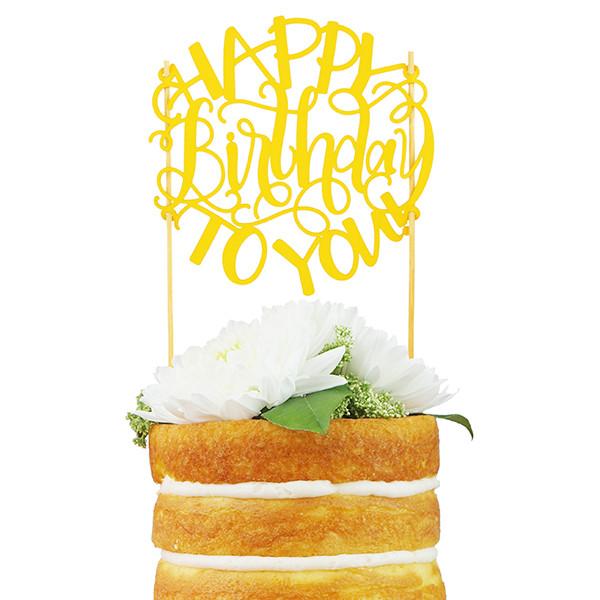 Happy Birthday to You Cake Topper