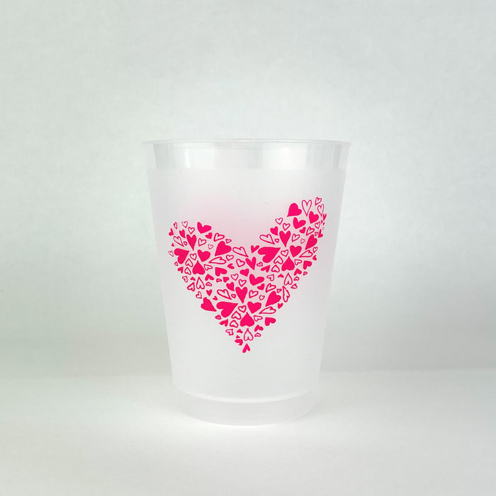 Sweetheart Reusable Frosted Cups