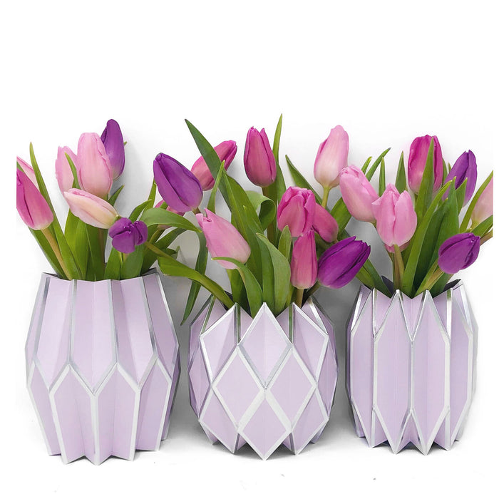 Lavender Paper Vase Wrap