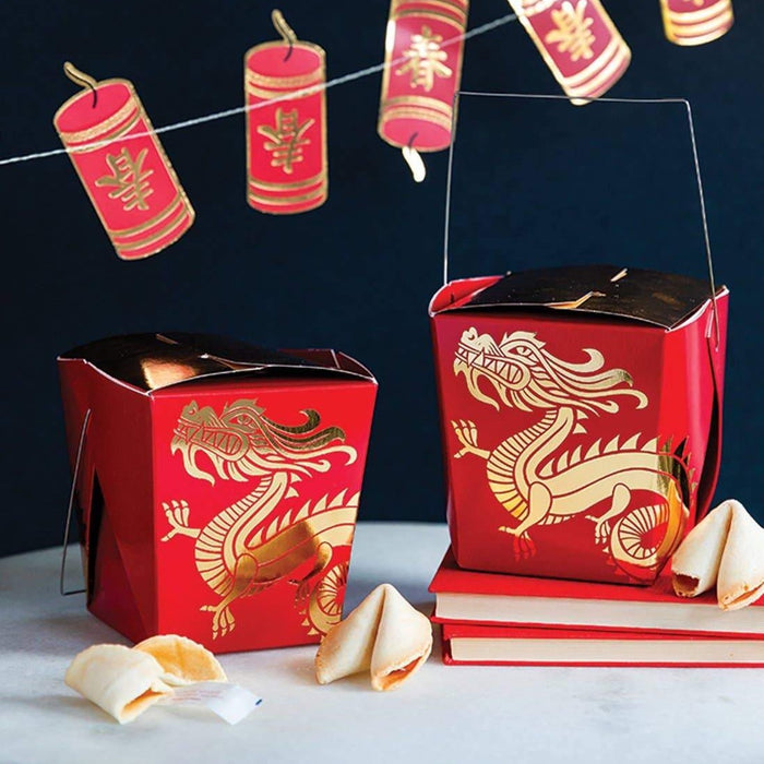 Gold Dragon Treat Boxes