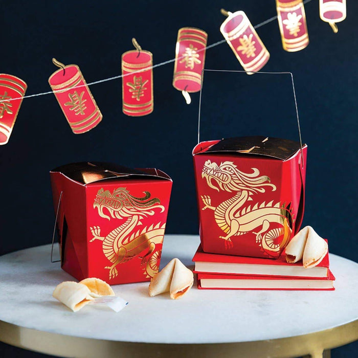 Gold Dragon Treat Boxes
