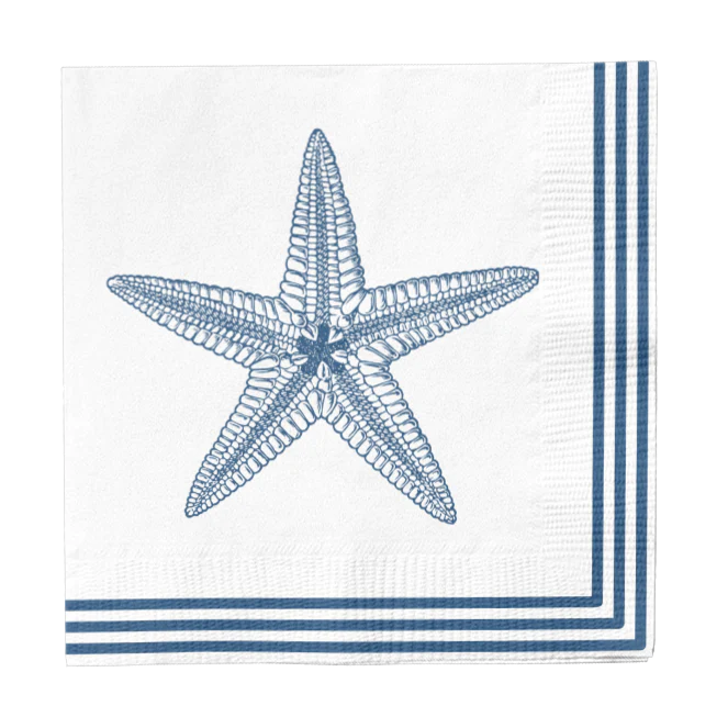 Nautical Starfish Beverage Napkins