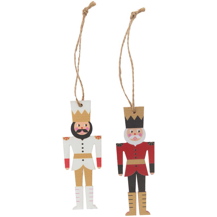 Nutcracker Ornament Wooden Gift Tags