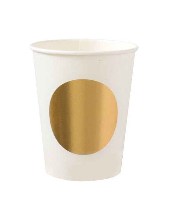 Gold Dot Paper Cups