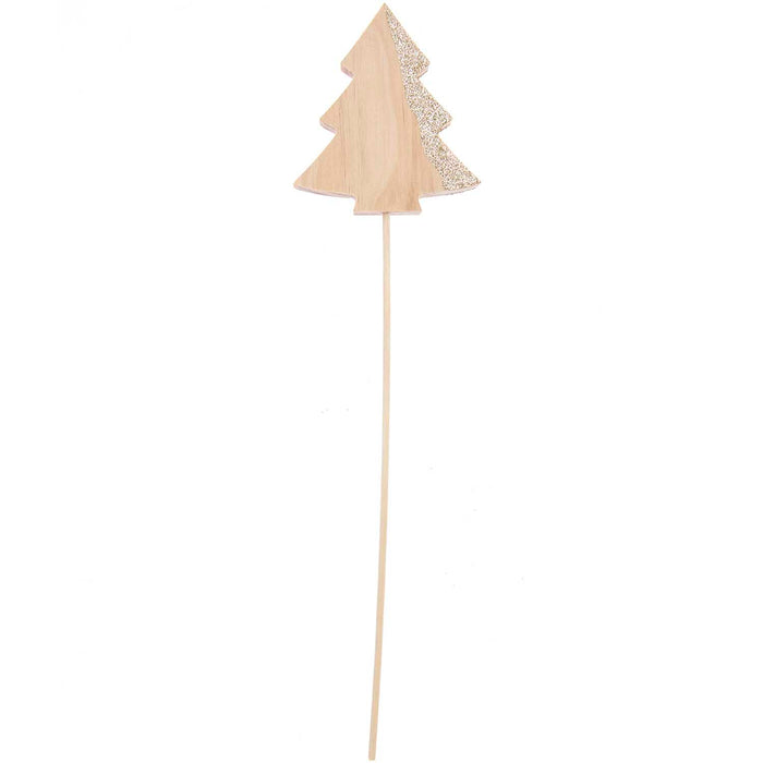 Gold Wooden Christmas Tree Picker
