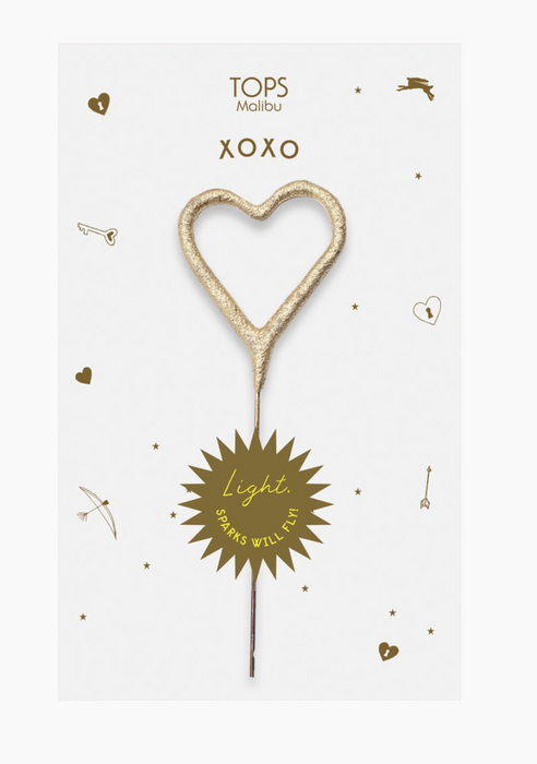 Sparkler Card XO Gold and Rose Gold 4"