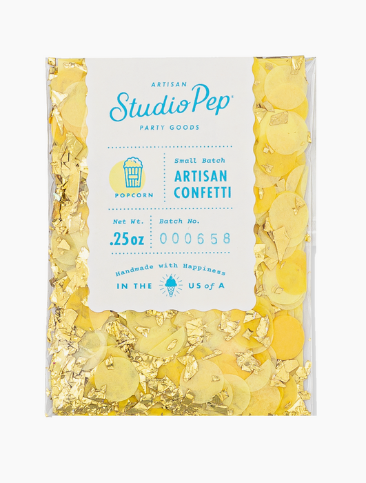 Popcorn Yellow Artisan Confetti