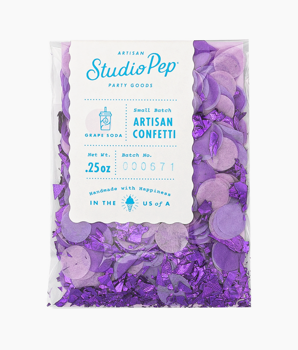 Grape Soda Purple Artisan Confetti