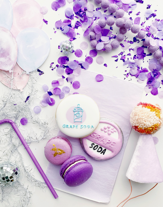 Grape Soda Purple Artisan Confetti