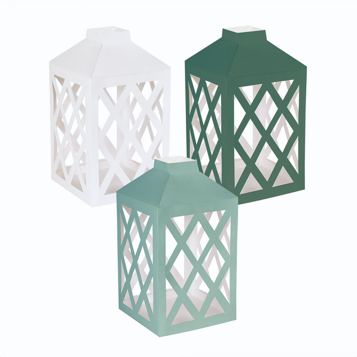 Green Tone Paper Lanterns
