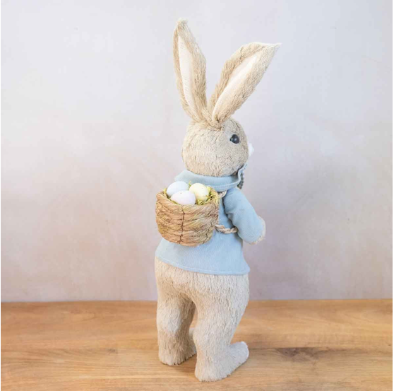 Thomas Bunny with Basket - Light Blue
