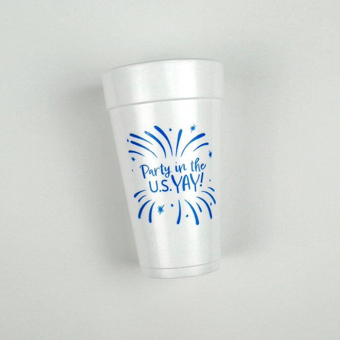 Party in the U.S. YAY! 20oz. Foam Cups | 10 pack