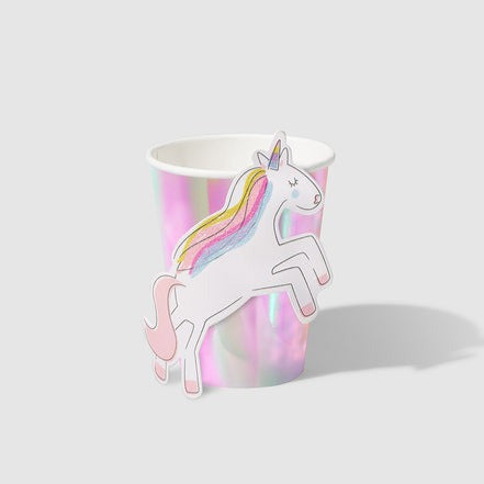 Iridescent Unicorn Paper Cups