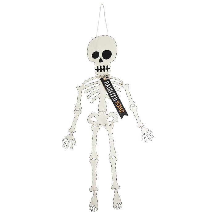 Haunted Home Skeleton Door Hanger