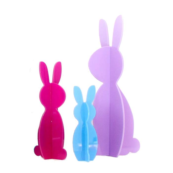 Purple Acrylic Bunnies Sets