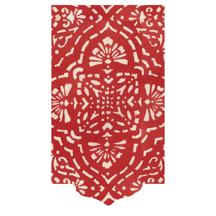 Red Annika Guest Towels
