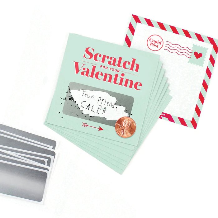 Mint Scratch-off Valentines