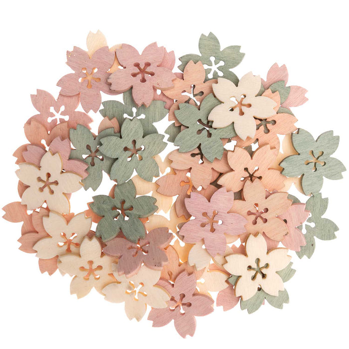 Pastel Blossom Wooden Confetti