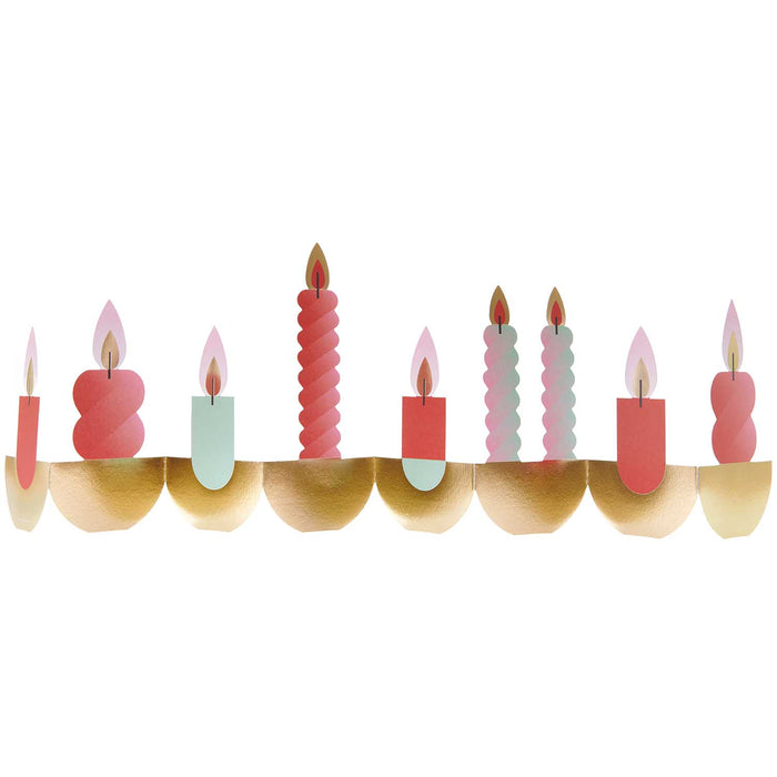 Candles Zigzag Card
