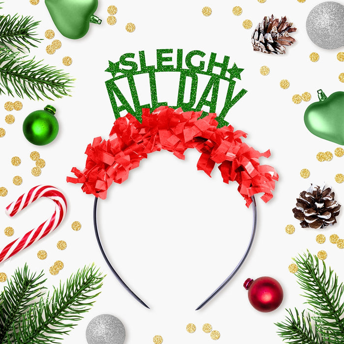 Sleigh All Day Holiday Christmas Party Crown