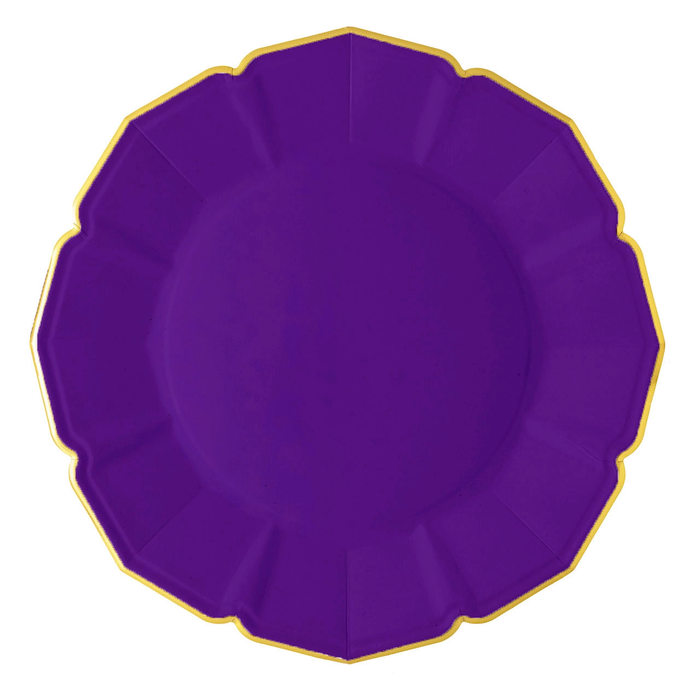Amethyst Purple Dinner Paper Plates