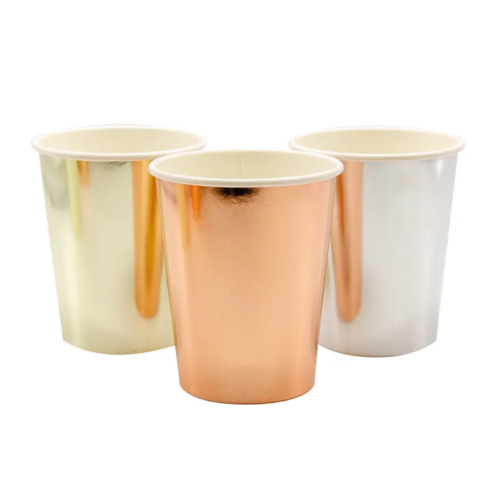 Assorted Metallics Paper Party Cups